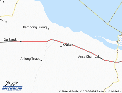 Carte MICHELIN Krakor - ViaMichelin