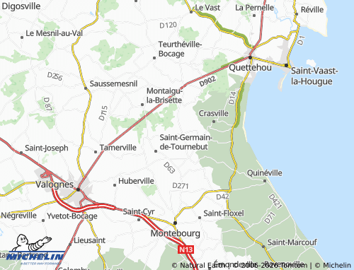 MICHELIN Bidros map - ViaMichelin