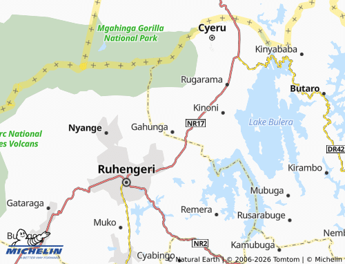 MICHELIN Gahunga map - ViaMichelin