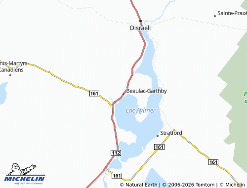 MICHELIN-Landkarte Beaulac-Garthby - ViaMichelin