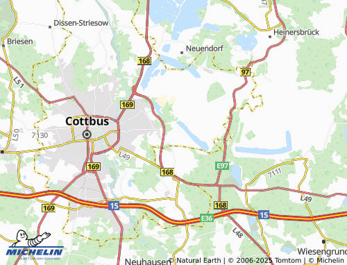 MICHELIN Schlichow map - ViaMichelin