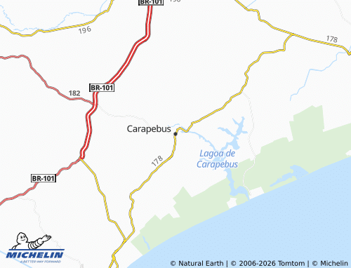 Mapa MICHELIN Carapebus - ViaMichelin