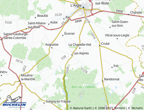 MICHELIN Les Aspres map - ViaMichelin