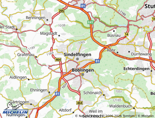 MICHELIN Sindelfingen map - ViaMichelin