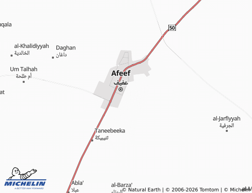 MICHELIN-Landkarte al-Wuroud - ViaMichelin
