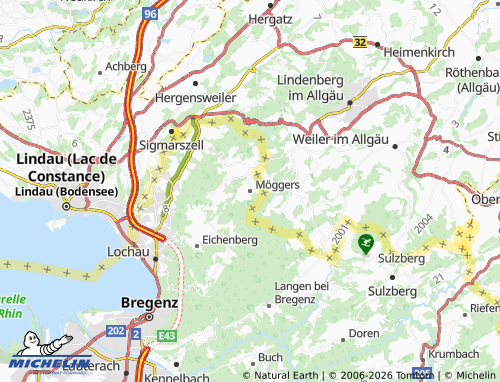 Mapa MICHELIN Möggers - ViaMichelin