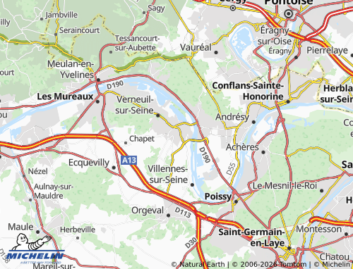 Carte MICHELIN Vernouillet - ViaMichelin