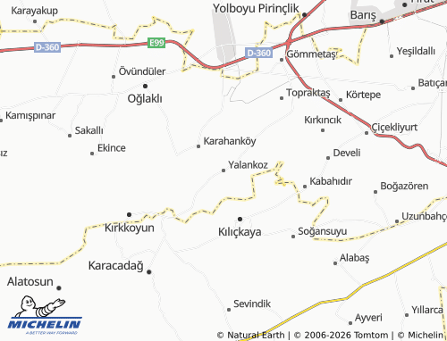 MICHELIN Yalankoz map - ViaMichelin
