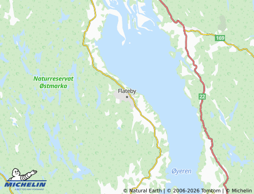 MICHELIN-Landkarte Flateby - ViaMichelin