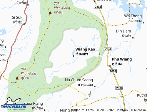 MICHELIN Wiang Kao map - ViaMichelin