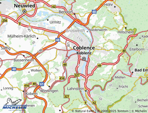 MICHELIN Rauental map - ViaMichelin