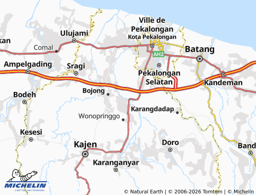 MICHELIN-Landkarte Karangdowo - ViaMichelin