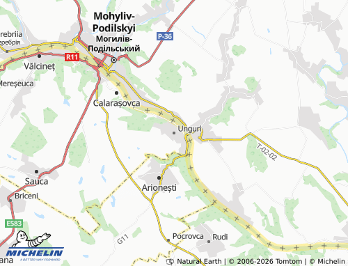 Mappa MICHELIN Unguri - ViaMichelin