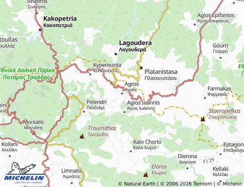 MICHELIN-Landkarte Agros - ViaMichelin