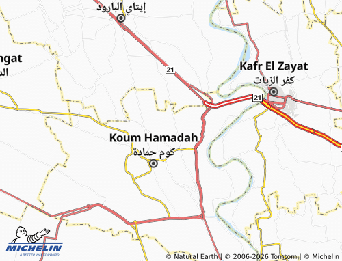 Mapa MICHELIN Kafr Damatyouh - ViaMichelin