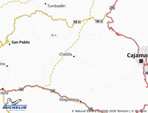 MICHELIN Chetilla map - ViaMichelin