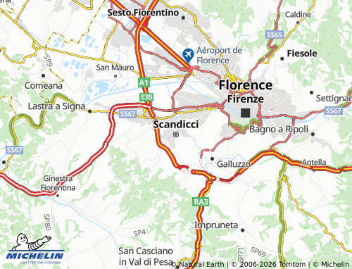 Mapa MICHELIN Scandicci - ViaMichelin