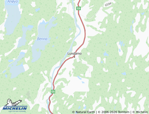 Mapa MICHELIN Lundamo - ViaMichelin