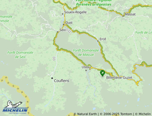 Carte MICHELIN Escots - ViaMichelin