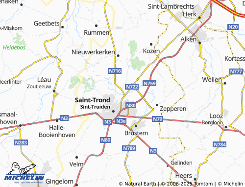 MICHELIN Melveren map - ViaMichelin