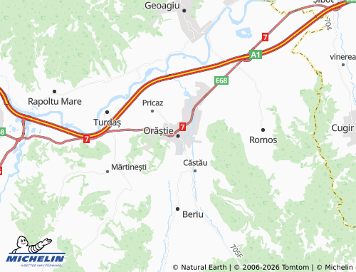 Mappa MICHELIN Orăștie - ViaMichelin