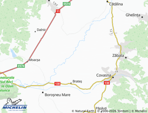 MICHELIN-Landkarte Surcea - ViaMichelin