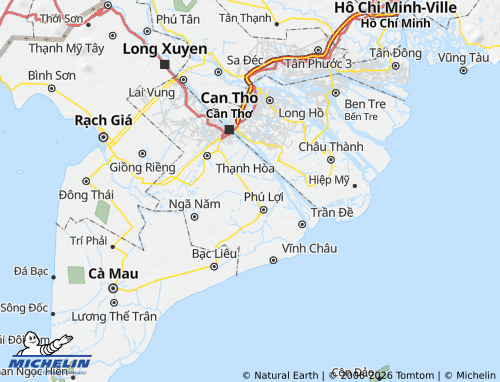 Mapa MICHELIN Châu Thành - ViaMichelin