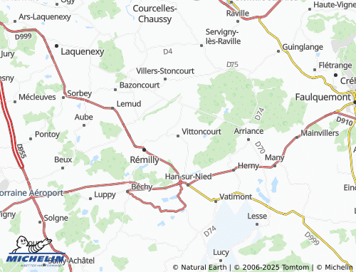 MICHELIN Vittoncourt map - ViaMichelin