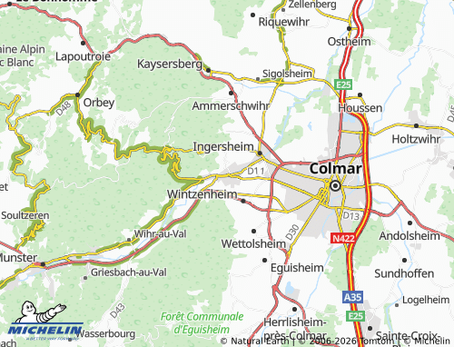 MICHELIN Turckheim map - ViaMichelin