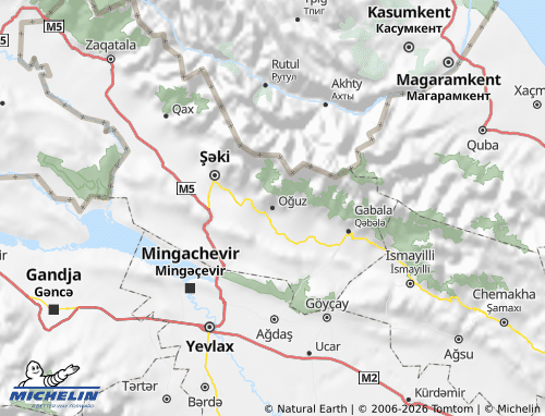 Mapa MICHELIN Oğuz - ViaMichelin