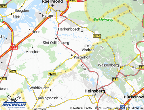 Mapa MICHELIN Posterholt - ViaMichelin