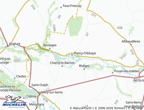 Mappa MICHELIN Plancy-l'Abbaye - ViaMichelin