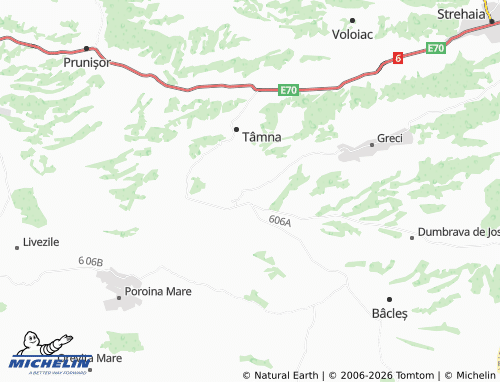 Mapa MICHELIN Colareț - ViaMichelin