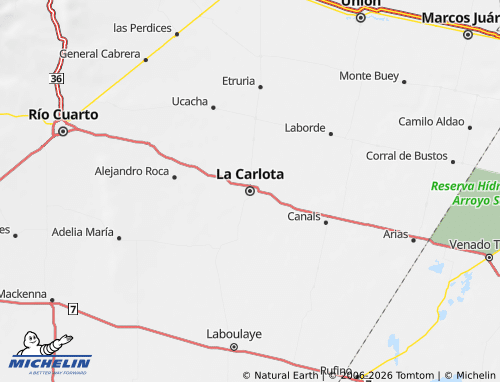 Mappa MICHELIN Juárez Celman - ViaMichelin