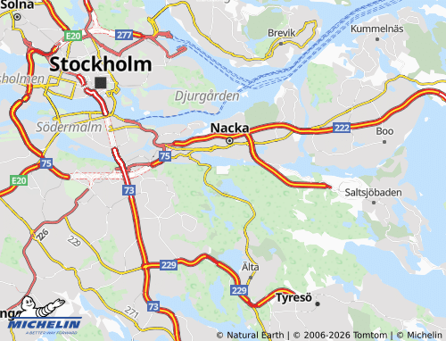 Mapa MICHELIN Hästhagen - ViaMichelin