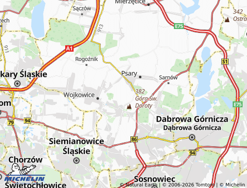 MICHELIN Grodków map - ViaMichelin