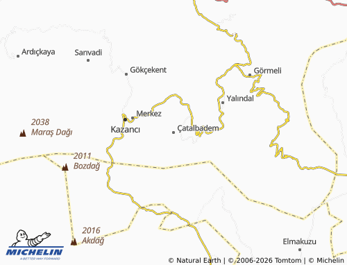 MICHELIN Çatalbadem map - ViaMichelin