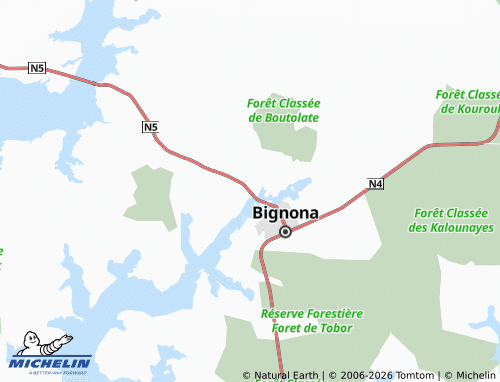 Mapa MICHELIN Koutingor - ViaMichelin