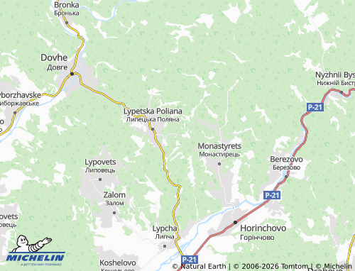 Mappa MICHELIN Ozhoverkh - ViaMichelin