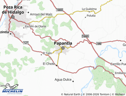 Mapa MICHELIN Papantla - ViaMichelin