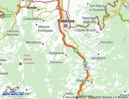 MICHELIN Basso map - ViaMichelin