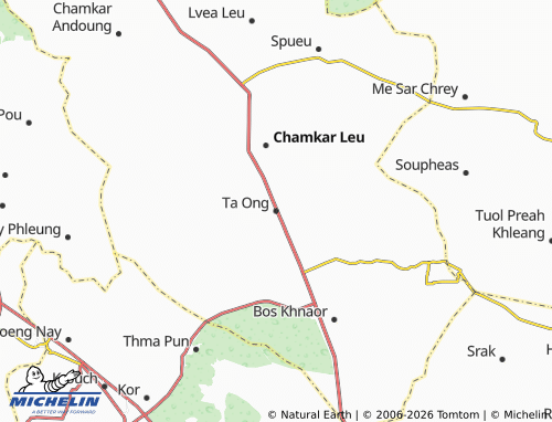 MICHELIN Ta Ong map - ViaMichelin