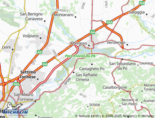 Kaart MICHELIN Cimena - ViaMichelin