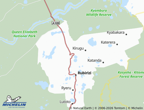MICHELIN Kichwamba map - ViaMichelin