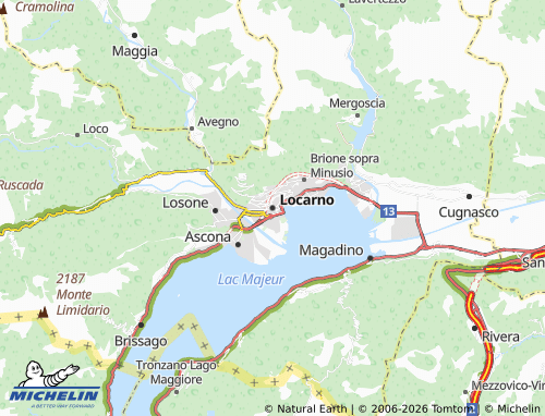 Mapa MICHELIN Locarno - ViaMichelin