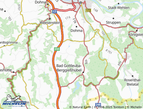 MICHELIN Gersdorf map - ViaMichelin