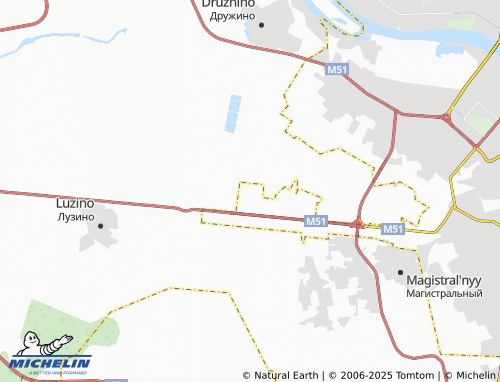 MICHELIN Severnyy poselok map - ViaMichelin