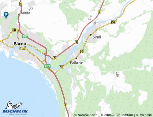 MICHELIN Paikuse map - ViaMichelin
