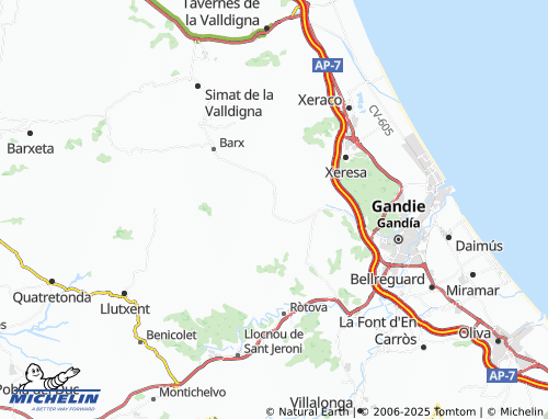 MICHELIN Las Cumbras map - ViaMichelin