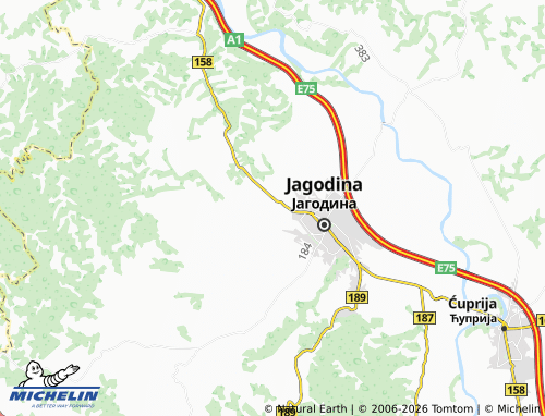 Mapa MICHELIN Voljavče - ViaMichelin